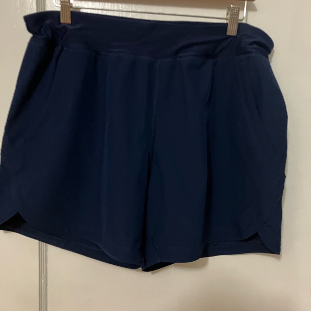 Lands' End Women's Swim Shorts Lined 14 Navy